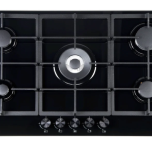 Carysil Built-In Black Glass Gas Cooktop 90cm