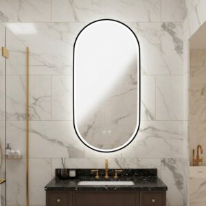 OVAL FRAMED LED MIRROR