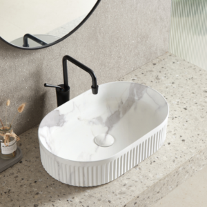 Oval Fluted Above Counter Basin