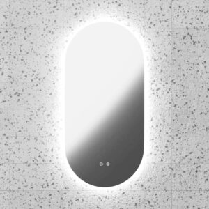 Oval Frameless LED Mirror